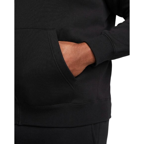 Nike Club Fleece Men's Sweatsuit 2 PC Tracksuit Matching Black Hoodie Pants NWT - Picture 8 of 14